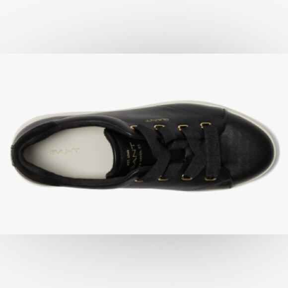 GANT Avona Leather Sneakers - Gold Grommets - Picture 7 of 10